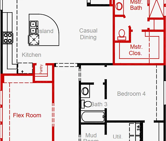 floorplan of the home
