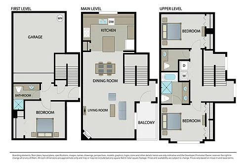 Floor plan Marigold Townhome