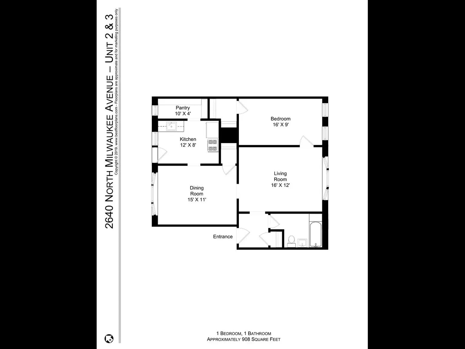 2 bed, 908 sqft, $2,895 — Photo 3