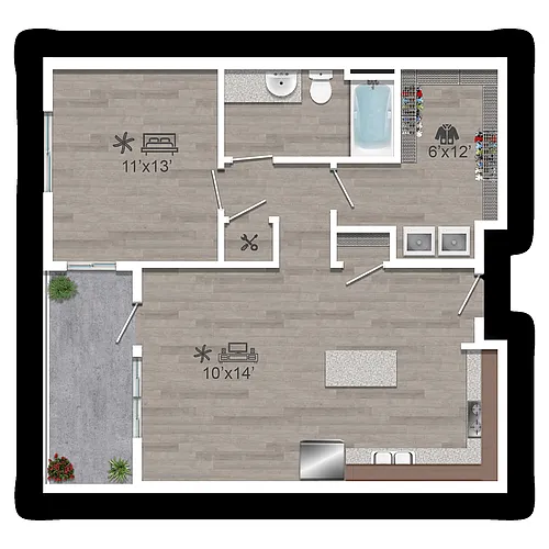 Floor plan 1 C