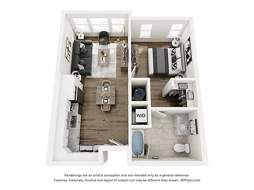 Floor plan One Bedroom