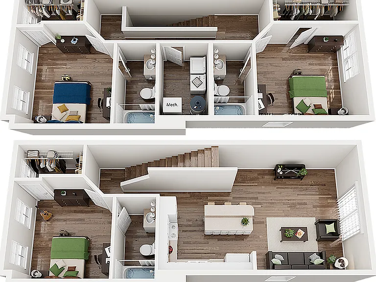 The-Province-Greensboro-3x3-TH-Floor-Plan