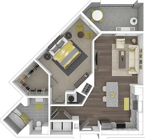 The Rapture, 1/1, 784 SF plus balcony/patio The Rapture, 1/1, 784 SF plus balcony/patio