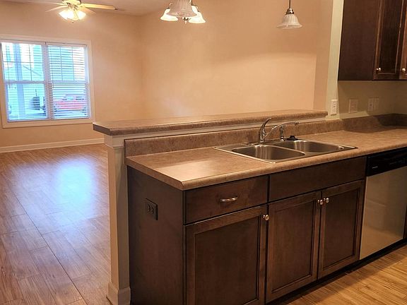 Kitchen, looking into living area