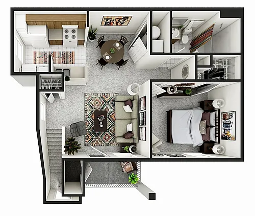 Floor plan One bedroom
