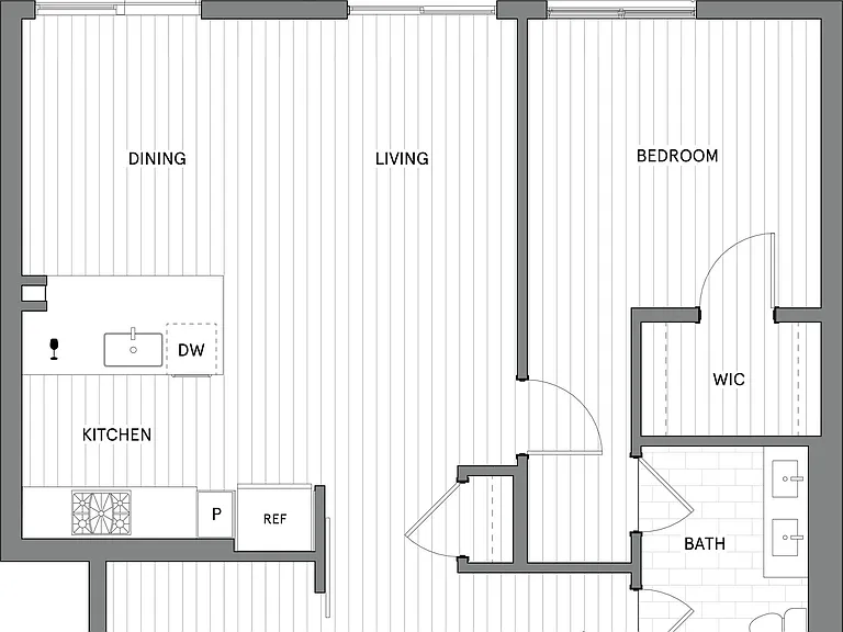1B+Den.A floor plan Broadstone Inkwell
