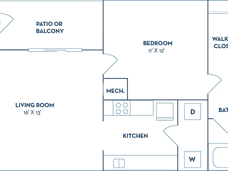 1 Bedroom | 1 Bath | 667 SF | Renovated 1 Bedroom | 1 Bath | 667 SF | Renovated