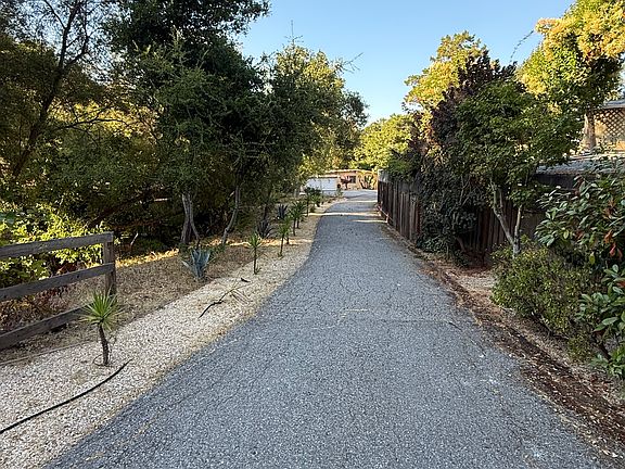 Driveway from quiet residential street