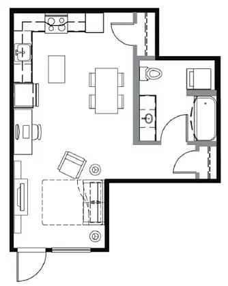 Floor plan S1C