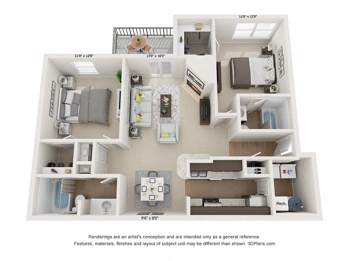 Floor plan The Oak