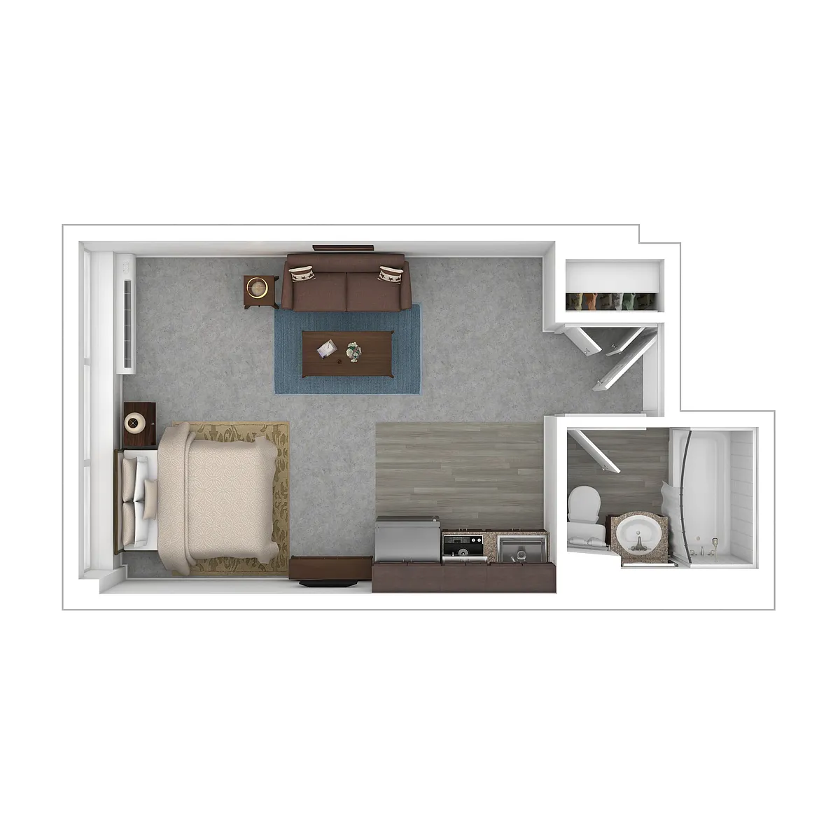 Floor plan The Petite Studio