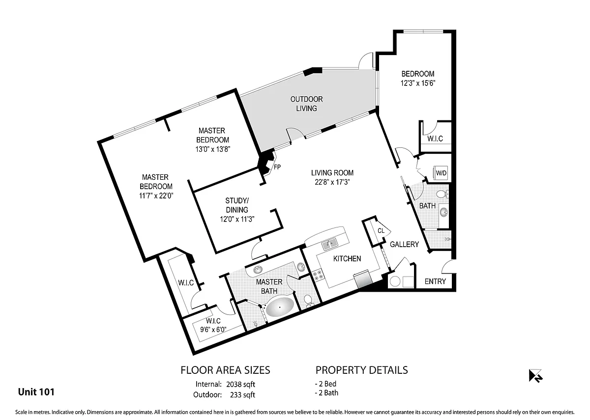Floor plan 2x2sh
