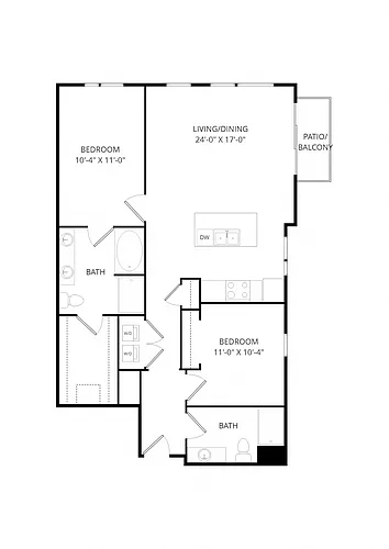 Floor plan C11 2X2