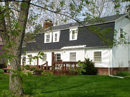 Back view of home