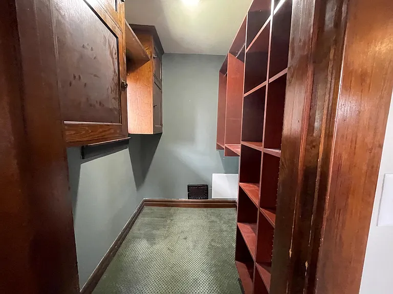 Walk-in closet in master bedroom