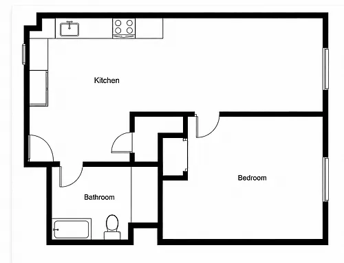 Floor plan 1 Bedroom
