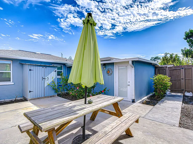 Private fully fenced in back patio