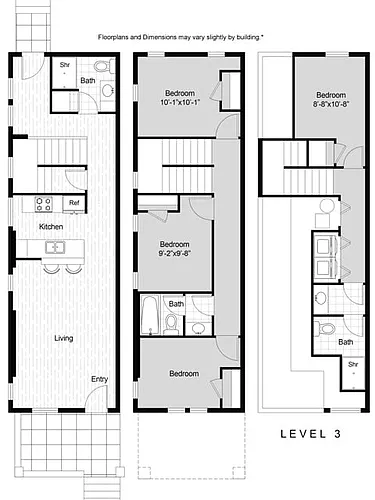 Floor plan 4-Bed TH