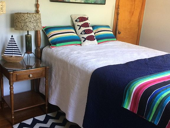 Front bedroom with double bed.