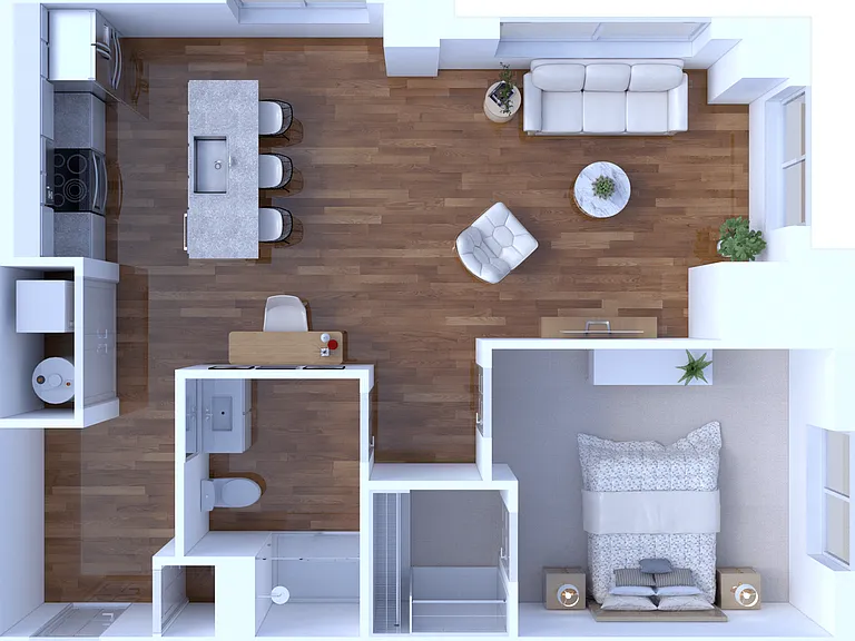 1 Bedroom/1 Bathroom-790 1 Bedroom/1 Bathroom-790