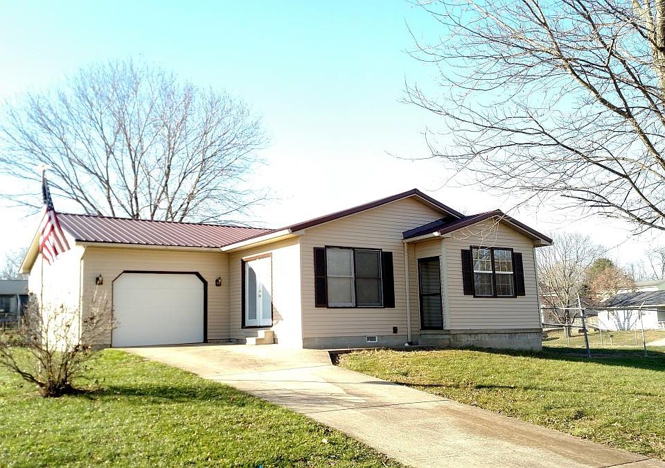 Front of house and attached garage