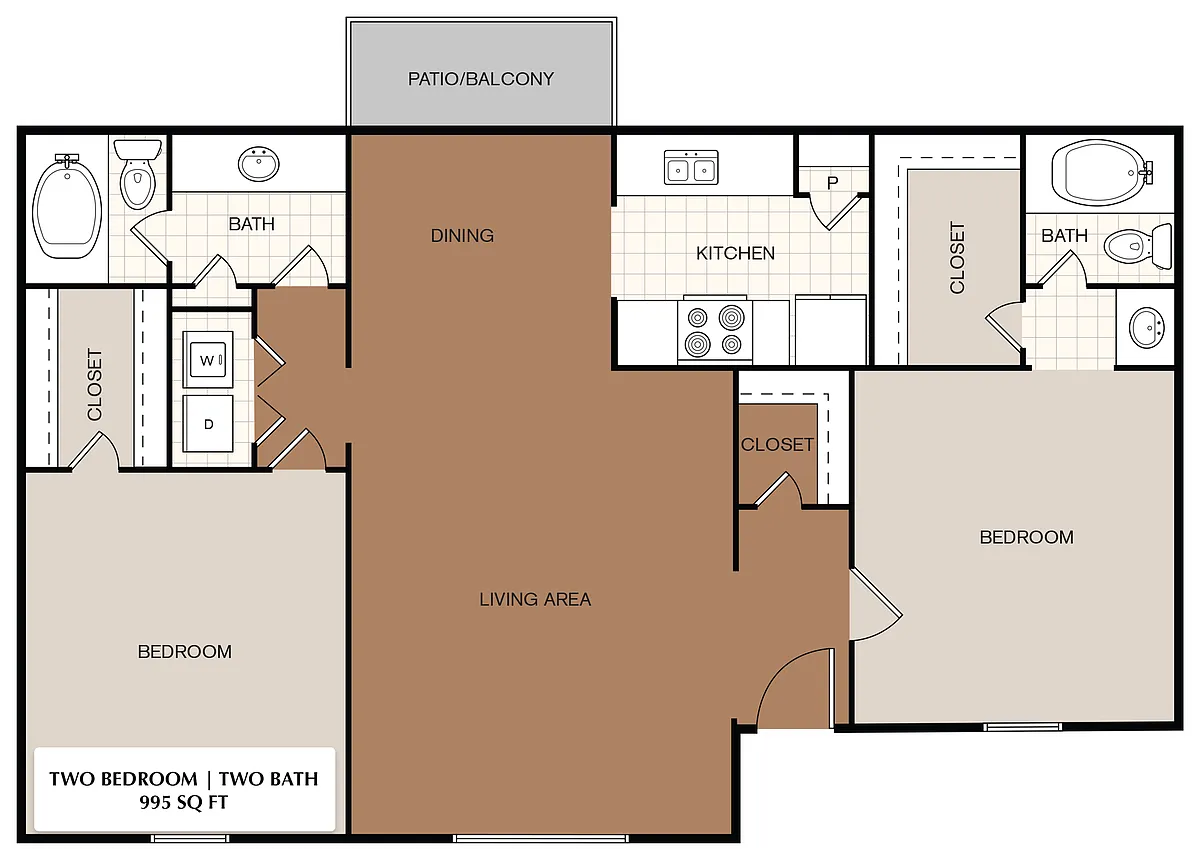 Floor plan 2X2M