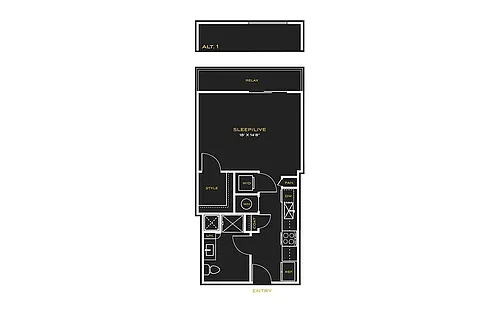 Floor plan Studio B