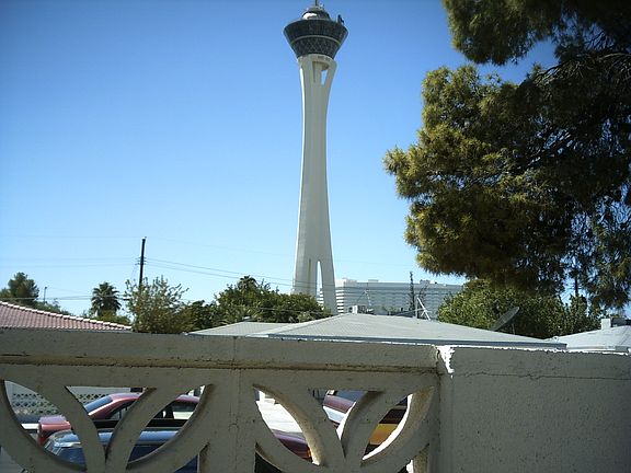 Actual view of the Strip.