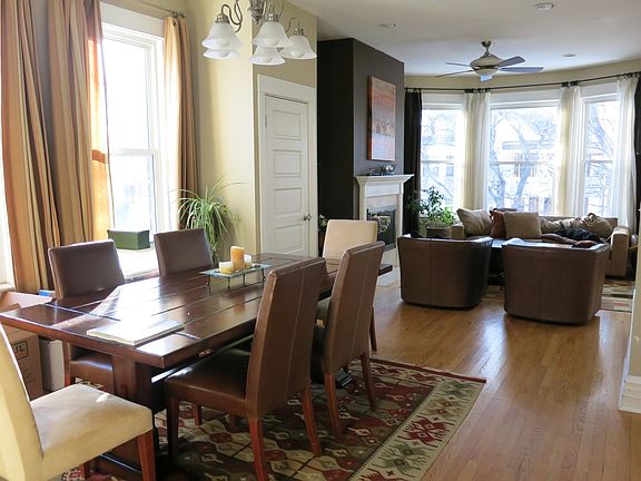 Dining room and living room