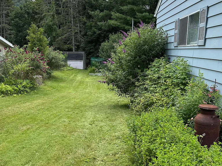 South side of house