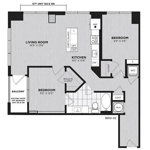 Floor plan B1A