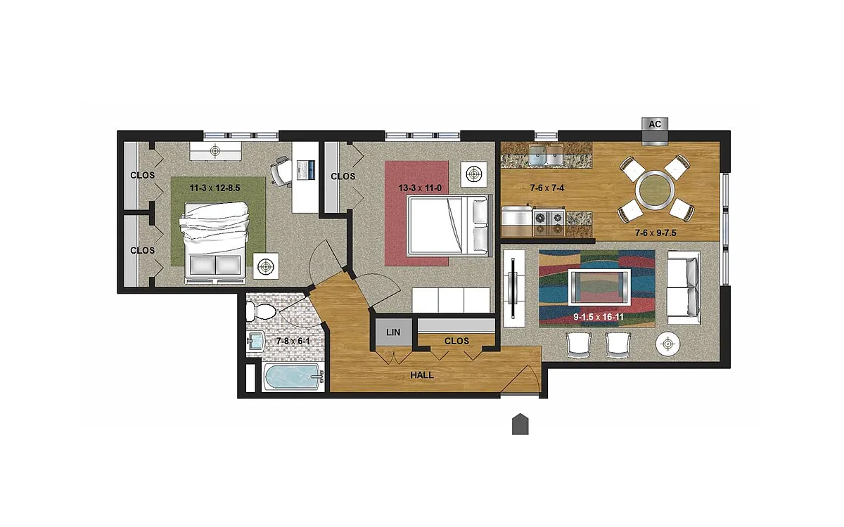 Floor plan 2 Bedroom