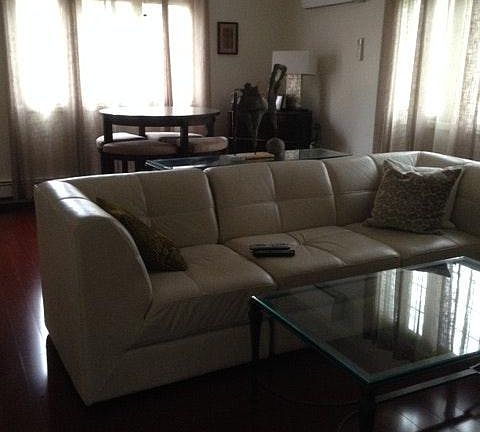 Open concept living and dining room