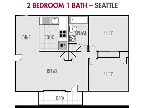 Floor plan The Seattle at Cougar Ridge