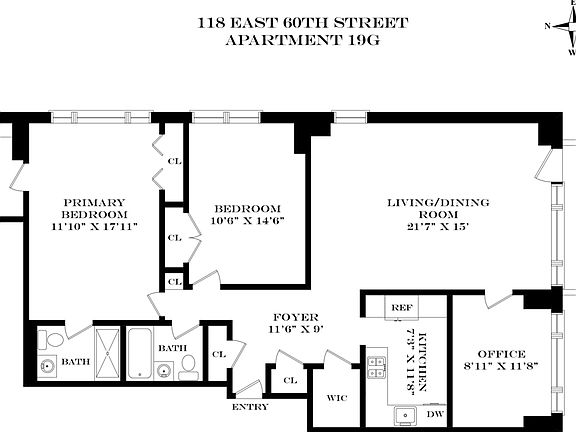 2nd image of 118 E 60th St #G19