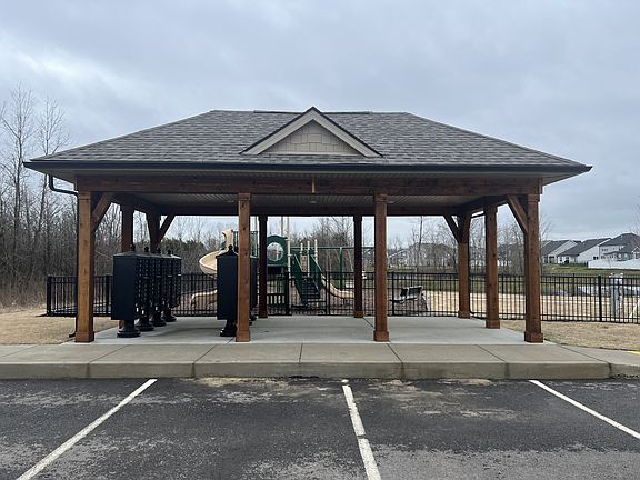 Centralized mail box station under roof and with lights