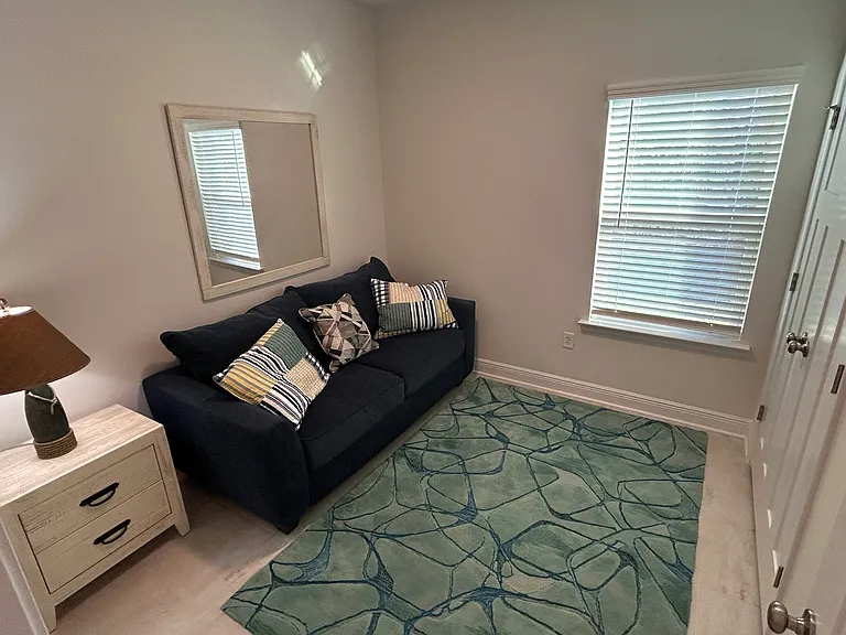 Bedroom/office #1 with queen sleeper, closet to great room