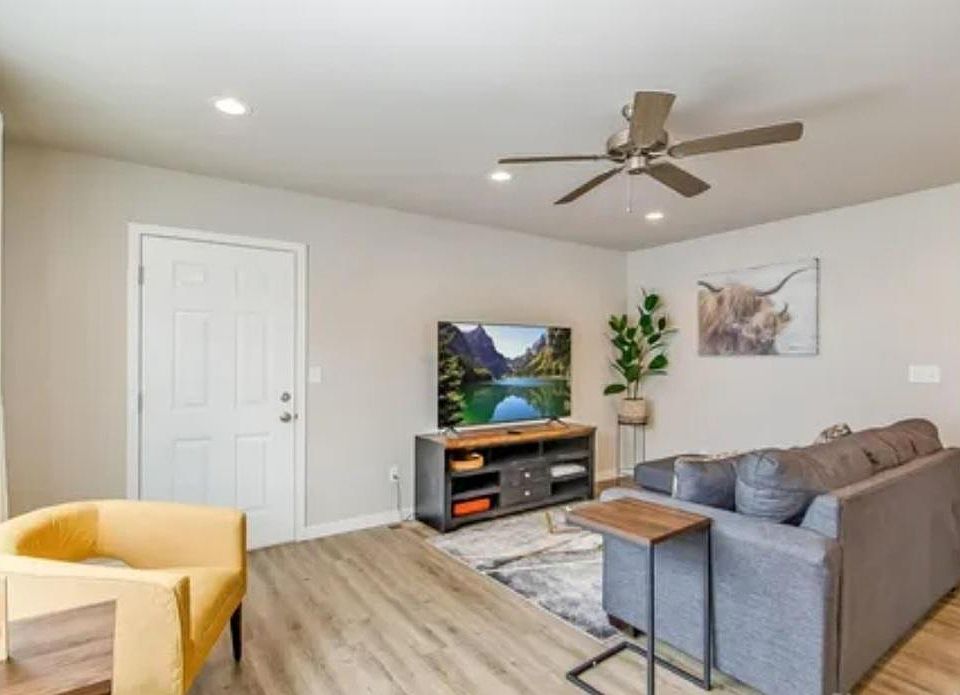 Unfurnished unit. Photo to show what unit could look like with furniture.