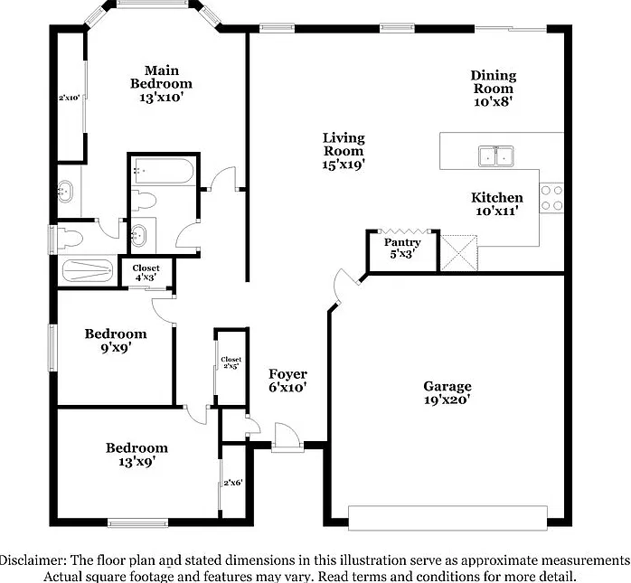 3 bed, 2.0 bath, 1241 sqft, $2,340 — Photo 2