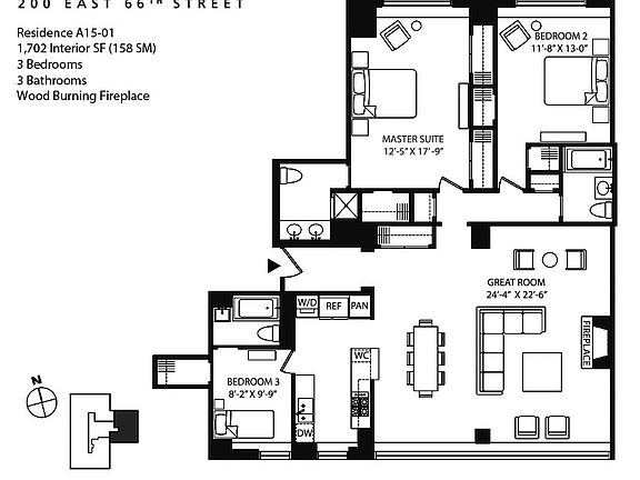 5th image of 200 E 66th St APT A1501