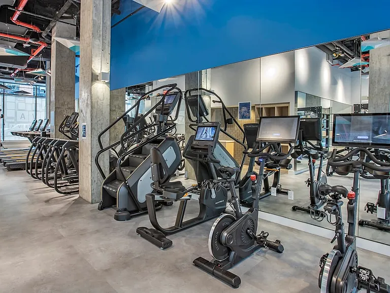 Fitness center with cardio equipment