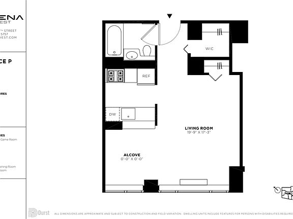 2nd image of 601 W 57th St APT 12P