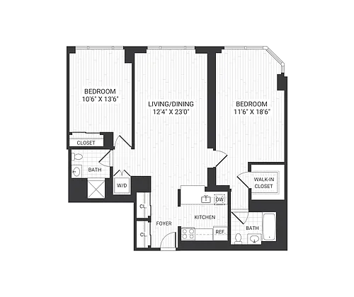 Floor plan B425 B8