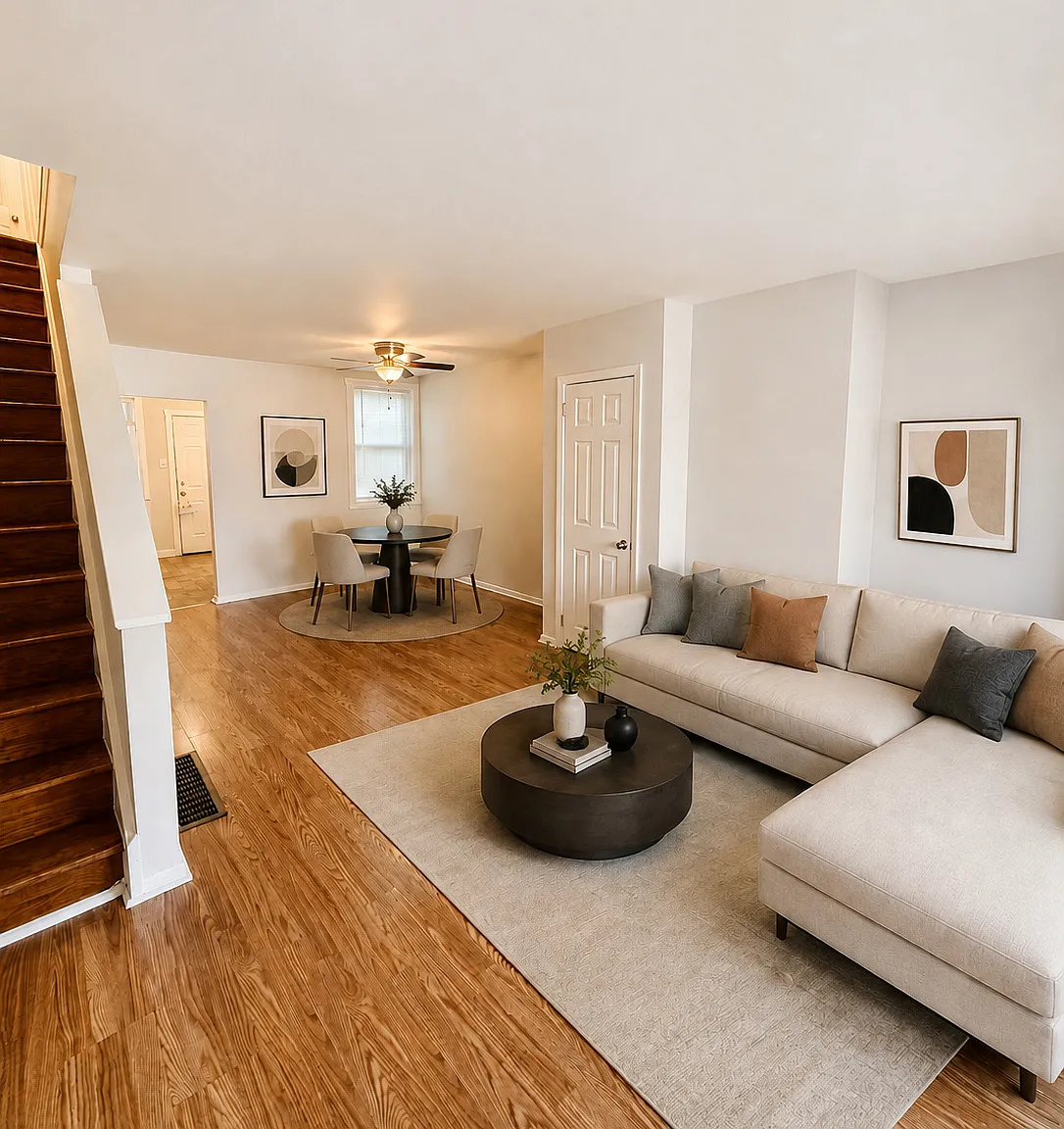 3-Bedroom Harrowgate Rowhome with Central Air — Photo 1
