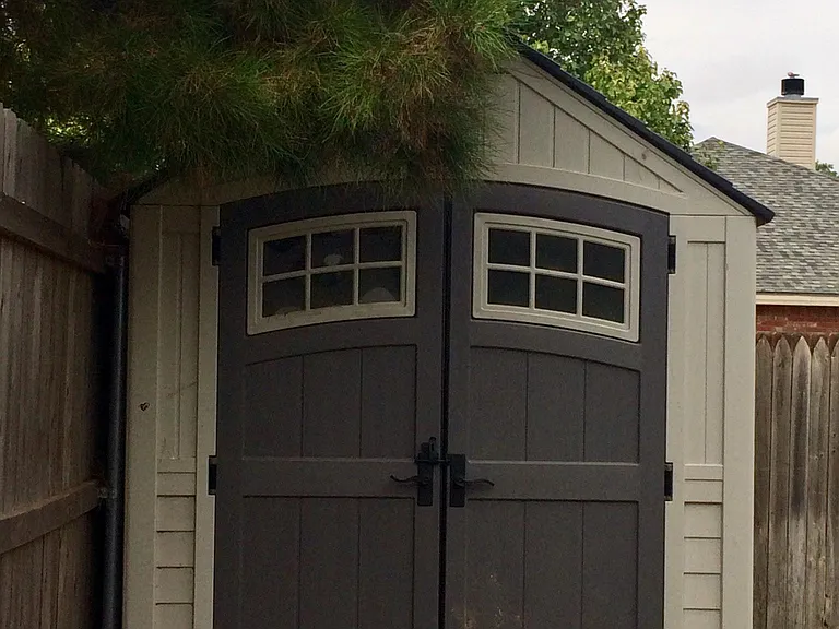 Backyard Tough Shed storage. Great space!