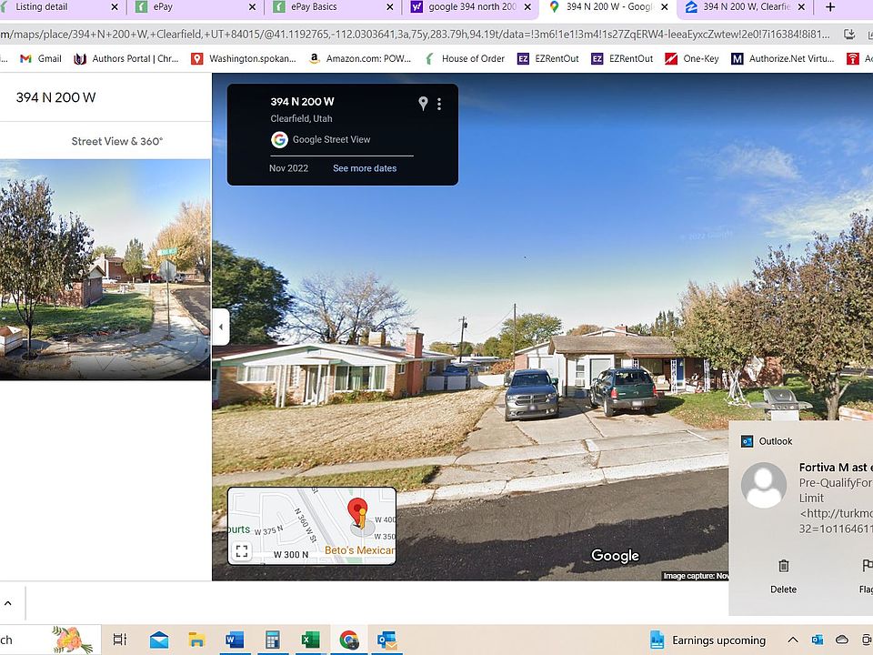 Large driveway