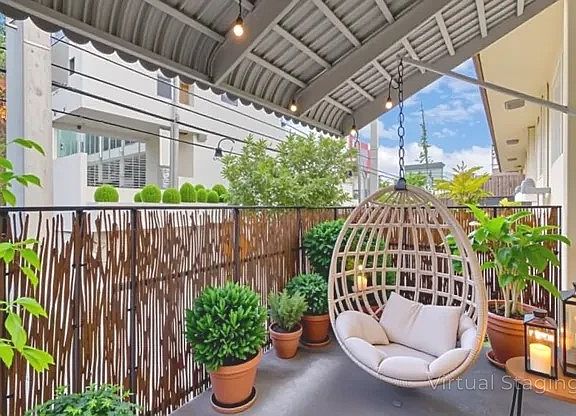 balcony staged