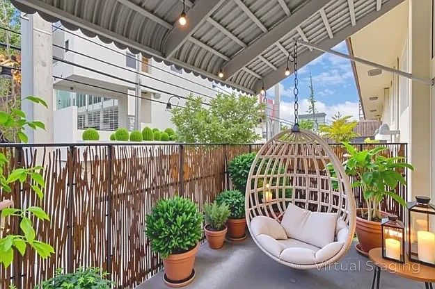 balcony staged