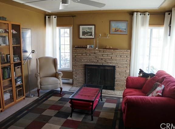 Living Room fireplace view