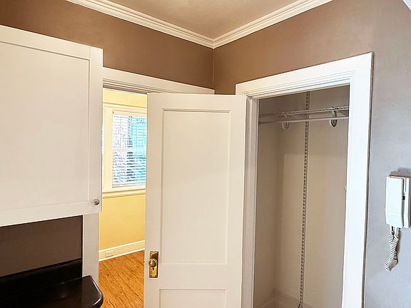 Foyer: Coat Closet, Security Intercom with Door Release